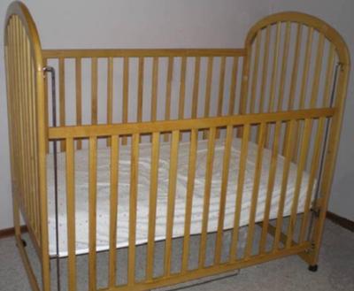 drop side cot with mattress
